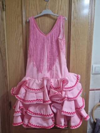 Vestido niña gitana rosa