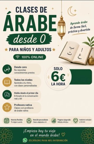 Clases online idioma árabe