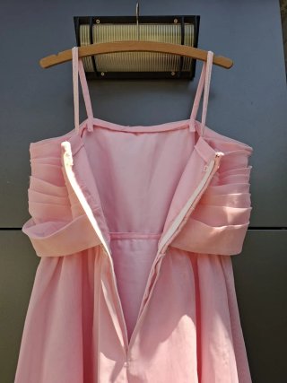 Vestido Chiffon Rosa Vintage + Bolero