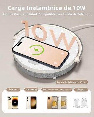 Lámpara EZVALO Bluetooth Carga Inalámbrica