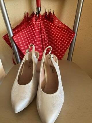 Zapatos Pitillos Mujer Talla 41 Plata