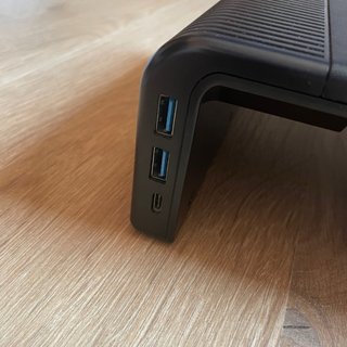 Soporte Monitor PC con puertos USB y organizador