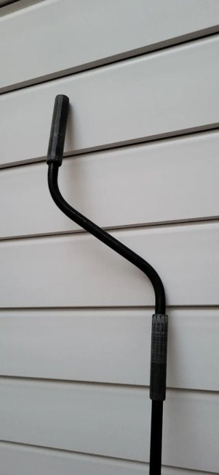 Manivela para toldo de metal y plástico