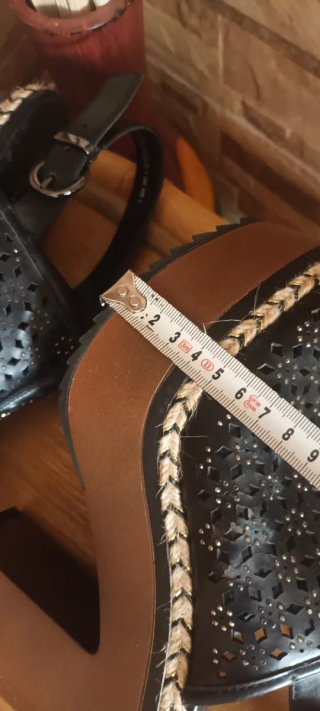 Zapatos de cuña Star Collection negros
