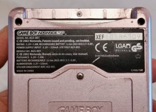 Nintendo Game Boy Advance SP Rosa AGS-001