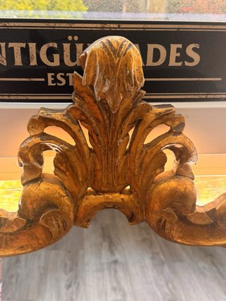 Espejo Antiguo Luis XV Francés Dorado