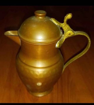TEIERA IN RAME  / OTTONE VINTAGE RETRÒ ANTICA