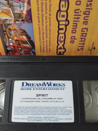 Spirit: El Corcel Indomable VHS