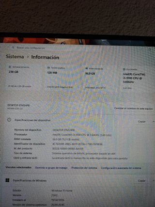 Placa Base Gigabyte + 16GB DDR4 + SSD 256GB + i3 9