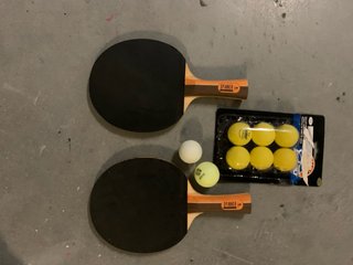 2 Palas Ping Pong y 8 pelotas