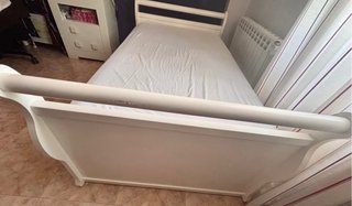 Cama juvenil 105cm con cajones y colchón
