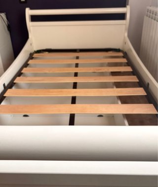 Cama juvenil 105cm con cajones y colchón