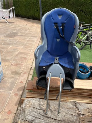 Sillín bici infantil azul