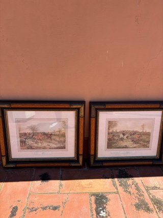 2 Láminas Antiguas 44x38 cm