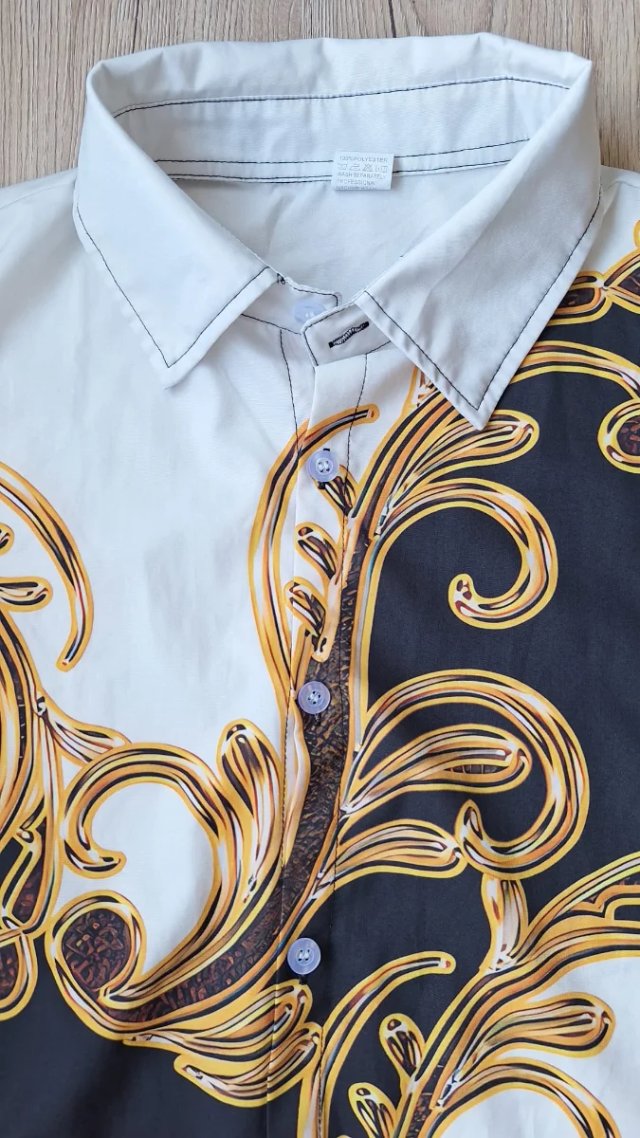 Camisa Elegante Hombre Versace