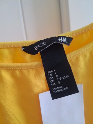 Vestido H&M Amarillo Talla S