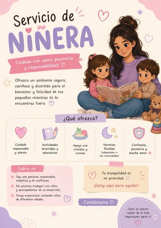 Me ofrezco para cuidar niños