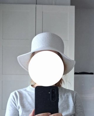 Sombrero de paja blanco