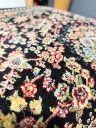 Tappeto persiano lana nero multicolore