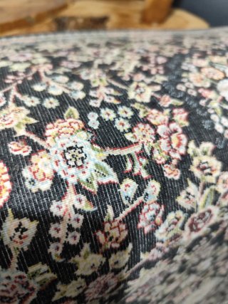 Tappeto persiano lana nero multicolore