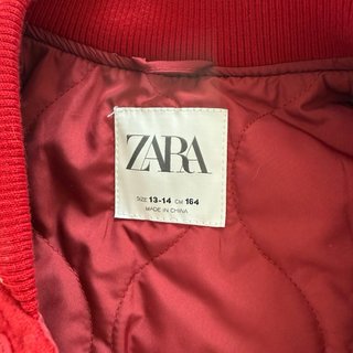 Chaqueta Varsity Zara College Americana Roja