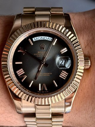 Seiko mod day-date oro rosa