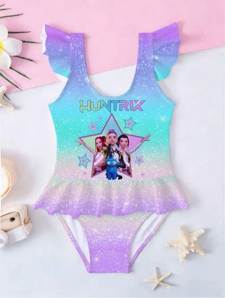 Costume da bagno K-Pop Huntrix per ragazza