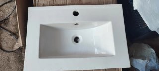 Lavamanos de porcelana blanco