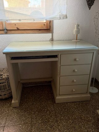 Dormitorio juvenil: cama forja 190x90 + escrit