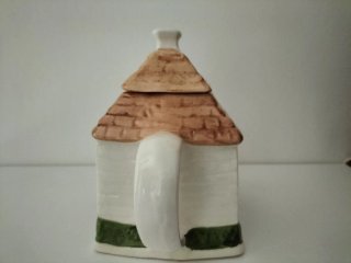 Teiera decorativa casa in ceramica
