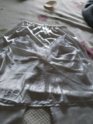 Pijama de satén verano encaje Lote de dos