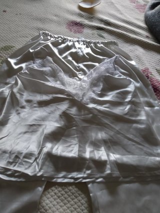 Pijama de satén verano encaje Lote de dos