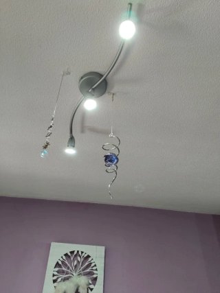 2 Lámparas de techo 3 focos