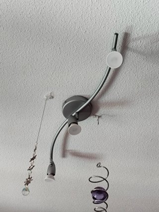 2 Lámparas de techo 3 focos