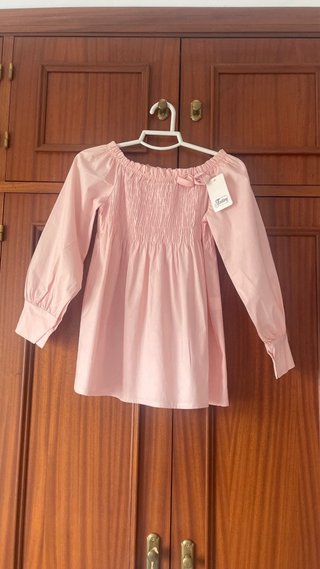Blusa Rosa Palo Mujer Talla Única Algodón