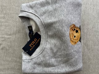 Sudadera Polo Ralph Lauren Oso Gris