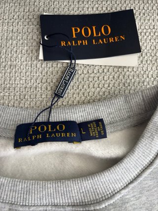 Sudadera Polo Ralph Lauren Oso Gris