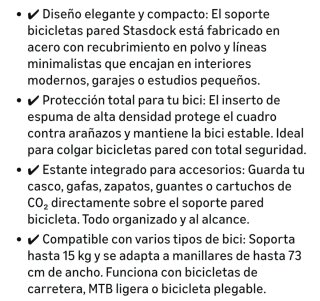 Soporte Bici Stasdock