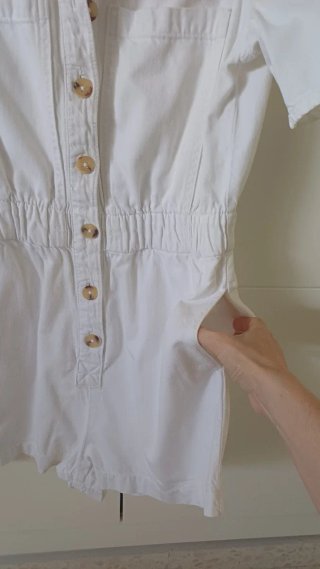 Mono blanco Zara Talla S