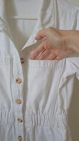 Mono blanco Zara Talla S