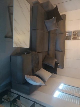 Divano modulare a 3 posti con chaise longue