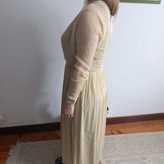 Vestido dorado brillante talla XL con etiqueta