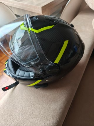 Casco Shark Fibra Carbono Negro/Amarillo talla M