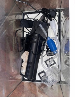 Acuario de cristal completo