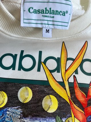 Sudadera Casablanca Tennis Club Blanca