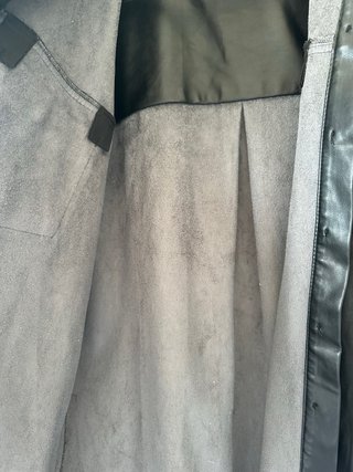 Vestido o sobrecamisa Polipiel Negro H&M