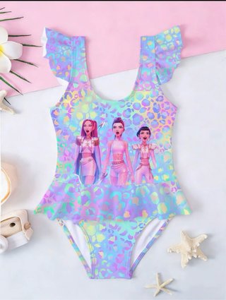 Costume da bagno multicolore K-Pop