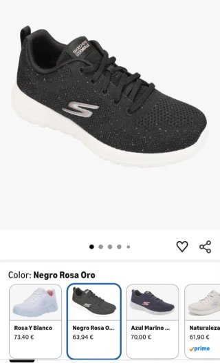 Zapatillas Skechers Go Walk Negras Mujer