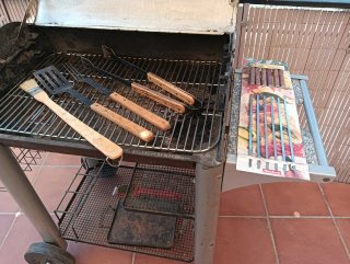 Barbacoa de hierro fundido