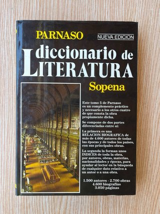 Parnaso diccionario Sopena de literatura